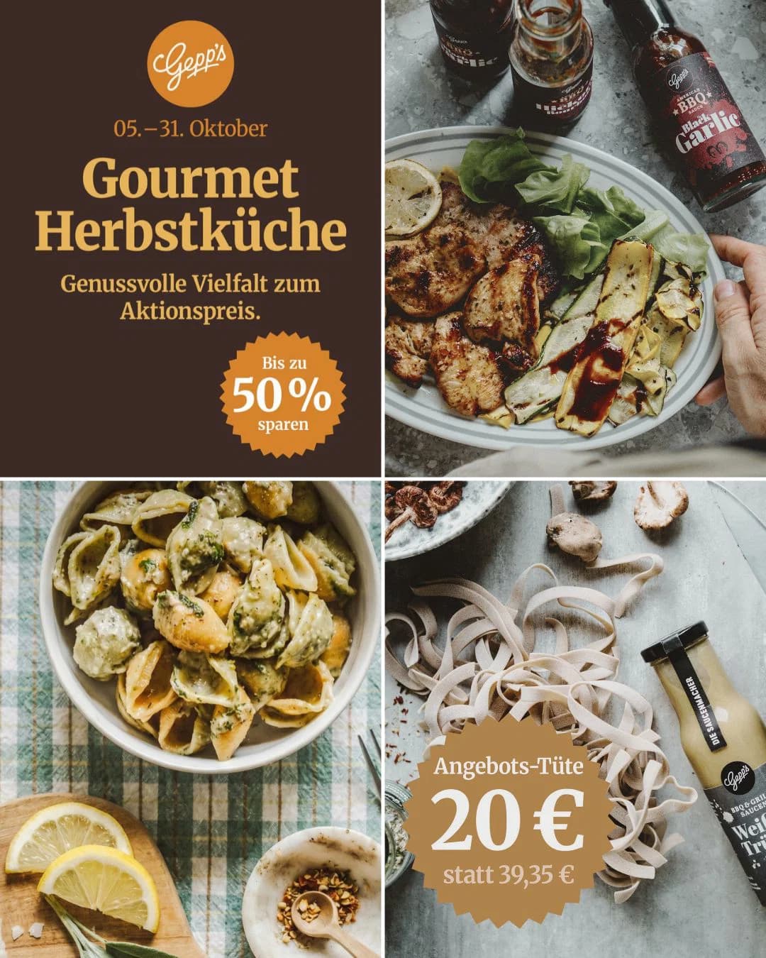 Herbstgenuss bei Gepp’s – bis zu 50% sparen