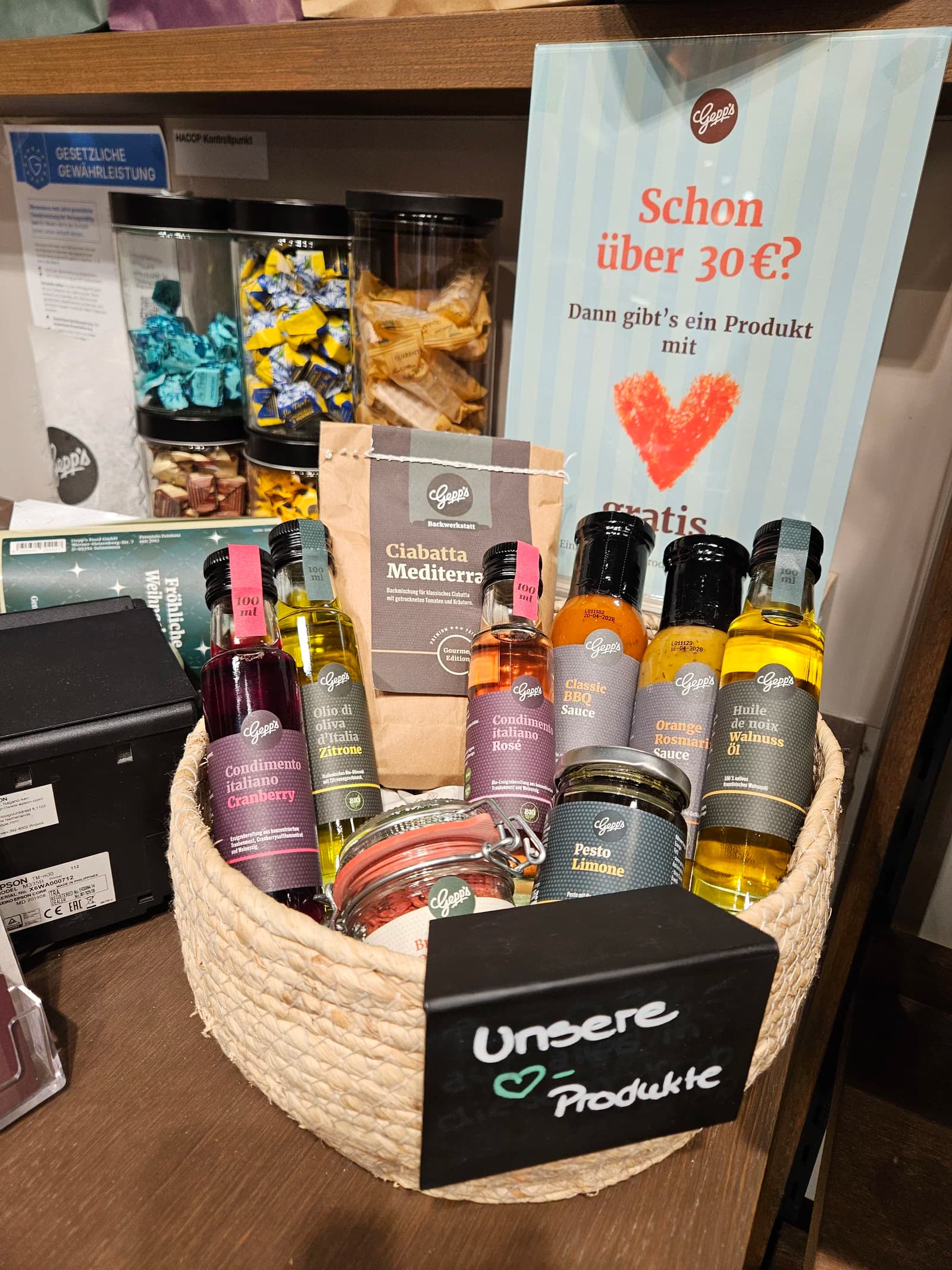 Einkaufen und ein Geschenk sichern – bei Gepp’s